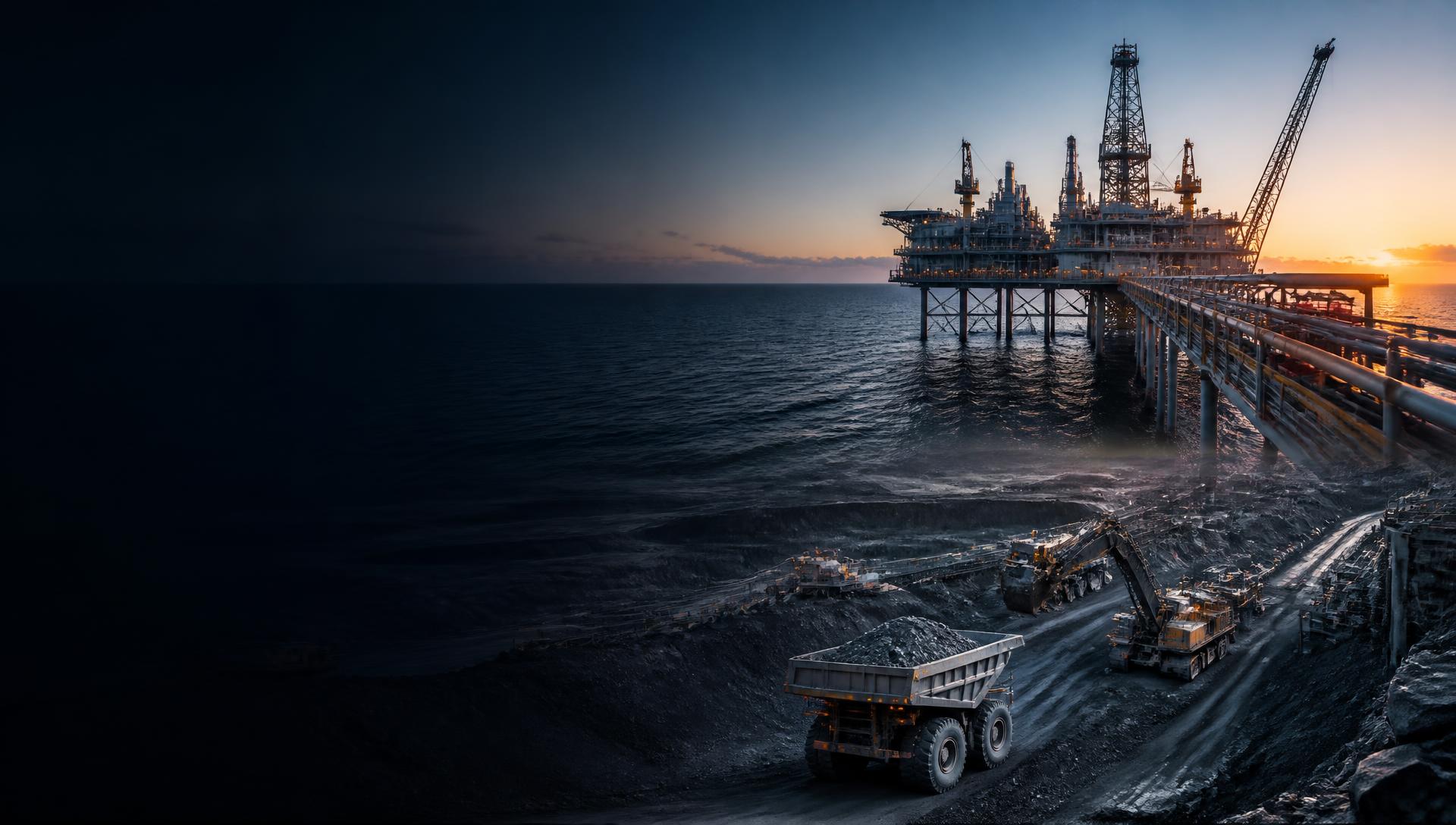 Offshore energy platform and mining operation